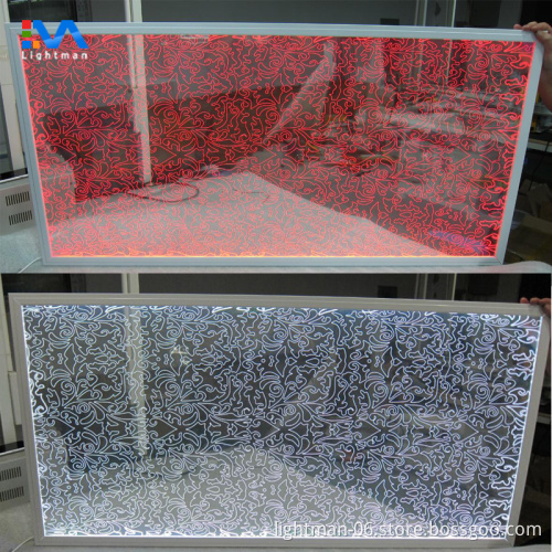 DMX-Controlled 600x1200 Laser Engraved RGBW LED Panel Light
